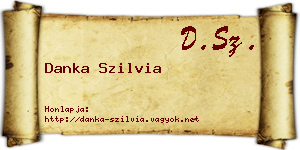 Danka Szilvia névjegykártya